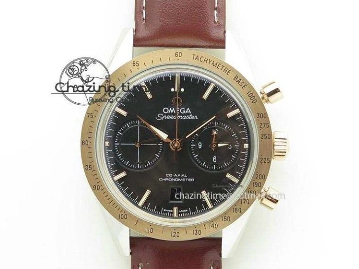 0515 Speedmaster Black Benom PVD Moon RMF Best Edition on PVD Bracelet Lemania HW WrinkleFree 7727